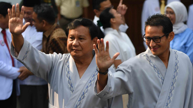 Tes kesehatan capres dan cawapres, Prabowo Subianto dan Sandiaga Uno
