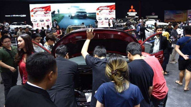 Booth Mitsubishi di GIIAS 2018