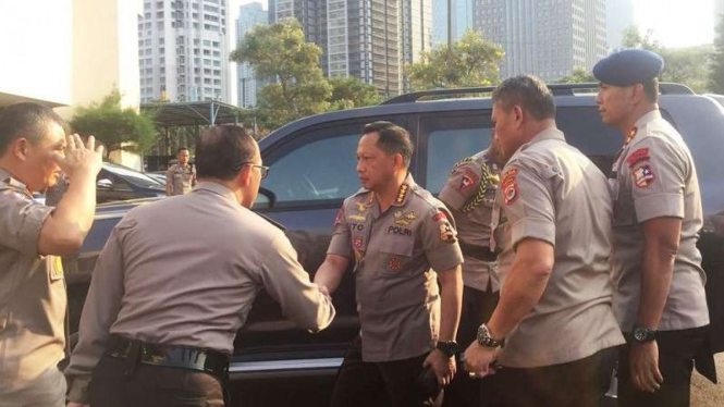 Kapolri Jenderal Polisi Tito Karnavian di Mapolda Metro Jaya