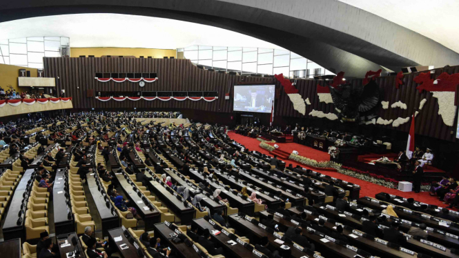 Sidang Tahunan MPR di Gedung Nusantara, Jakarta.