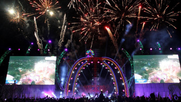 Pesta Kembang Api Welcoming Night Asian Games 2018 Palembang