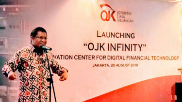 Menkominfo, Rudiantara di acara OJK Infinity.