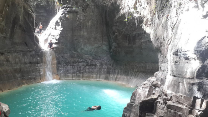 Kolam kedua Air Terjun Waimarang, Sumba Timur, NTT