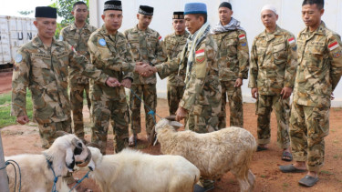 Pasukan Garuda Misi Perdamaian PBB di Afrika Tengah.