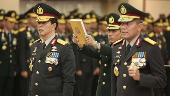 Wakapolri Komjen Ari Dono Sukmanto dan Kabareskrim Irjen Pol Arief Sulistyanto