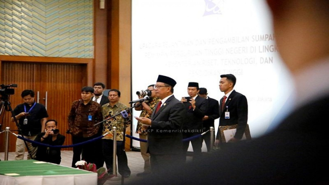 Menteri Riset, Teknologi dan Pendidikan Tinggi (Menristekdikti) Mohamad Nasir