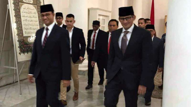 Anies Baswedan dan Sandiaga Salahuddin Uno
