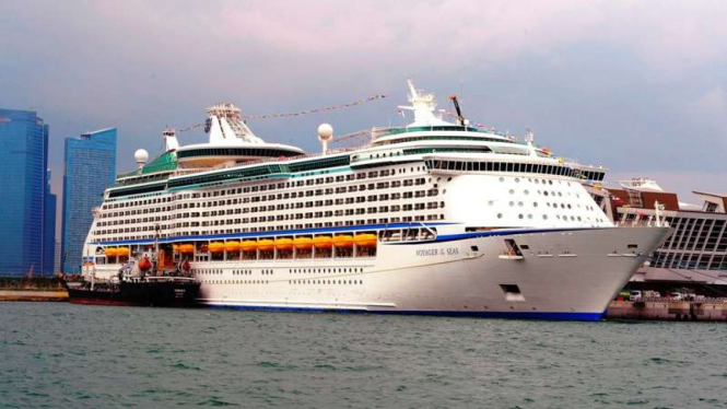 Voyager of the Seas at Marina Bay Cruise Centre Singapore