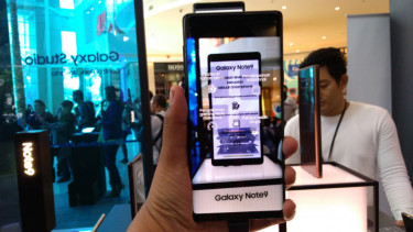 Samsung Galaxy Note 9 di Samsung Galaxy Premium Studio, Central Park, Jakarta.
