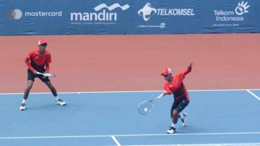 Laga tim soft tenis Indonesia di Asian Games 2018