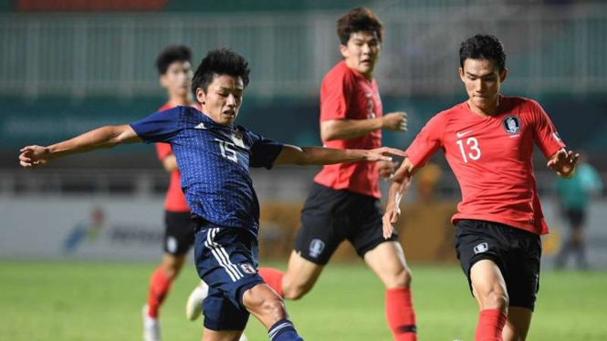 Laga final sepakbola Asian Games 2018, Korsel vs Jepang