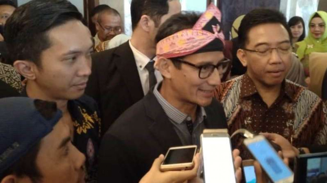 Calon wakil presiden Sandiaga Uno