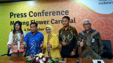 Press conference Malang Flower Carnival (MFC) di Jakarta.