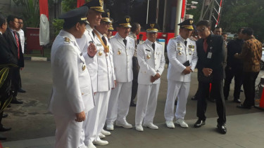 9 Gubernur baru dilantik ke KPK bersama Mendagri Tjahjo Kumolo
