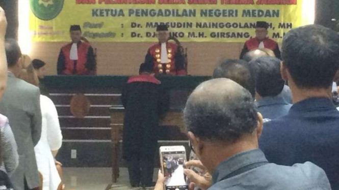 Prosesi Serah Terima Jabatan Ketua PN Medan.