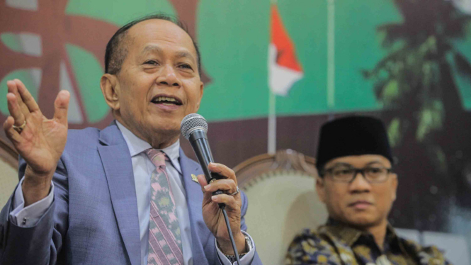 Wakil Ketua MPR RI dan Politisi Partai Demokrat, Syarief Hasan (kiri).