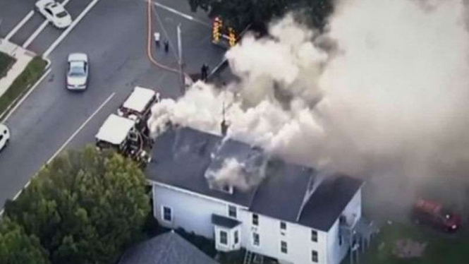 Ledakan gas besar di pinggiran Boston, Amerika Serikat