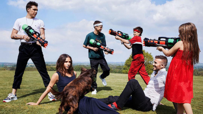 Keluarga David dan Victoria Beckham.