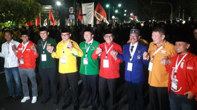9 Sekjen koalisi parpol
