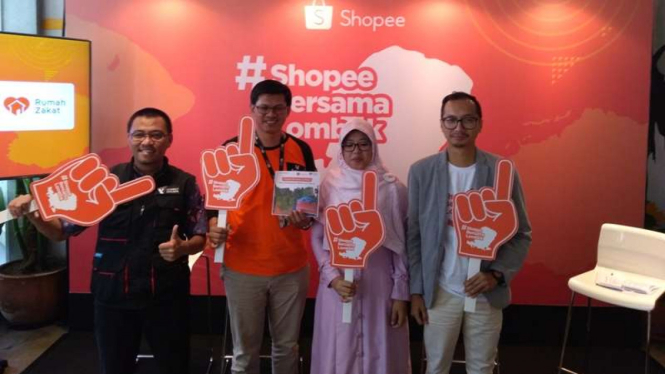 Country Brand Manager Shopee, Rezki Yanuar (paling kanan).
