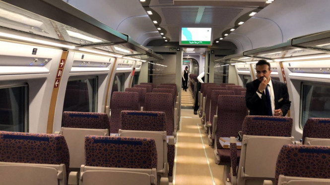 Peresmian kereta cepat Haramain di Arab Saudi