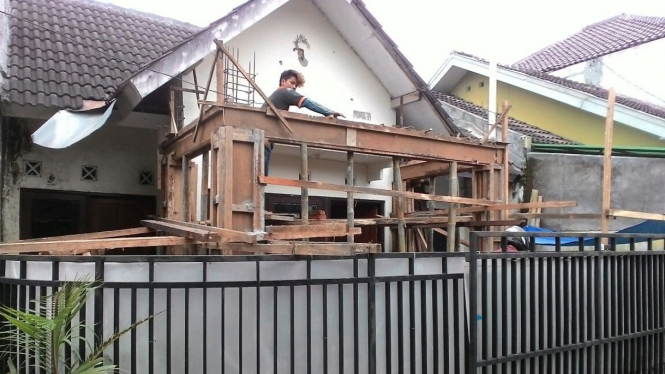 Renovasi rumah. Foto ilustrasi.