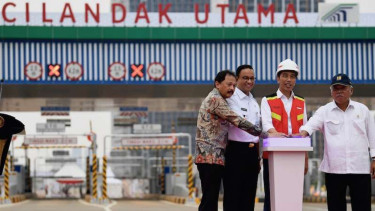 Peresmian jalan Tol Depok-Antasari Seksi I di Jakarta