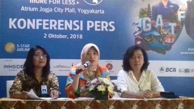 Konferensi Pers Garuda Travel Fair