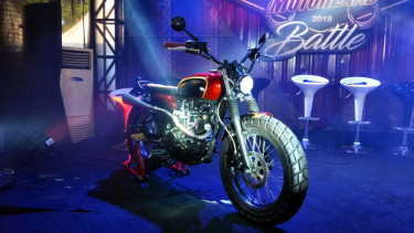 Motor custom berbasis Kawasaki W175