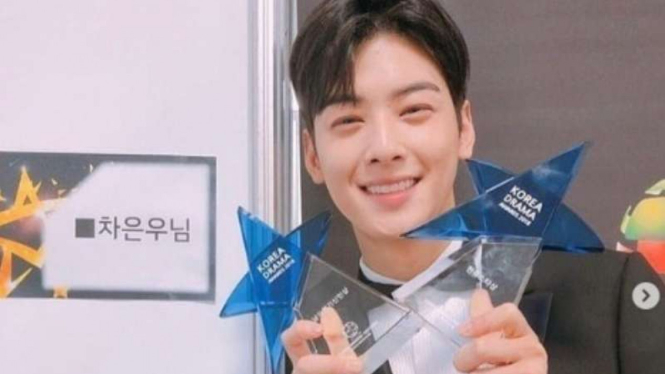 Cha Eun Woo raih dua penghargaan di Korea Drama Awards 2018
