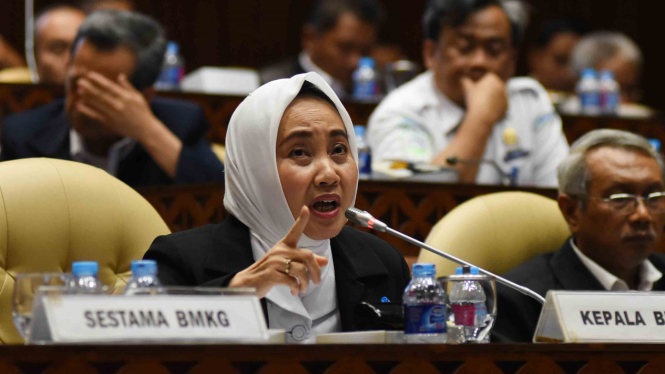 Kepala Badan Metereologi Klimatologi dan Geofisika (BMKG), Dwikorita Karnawati