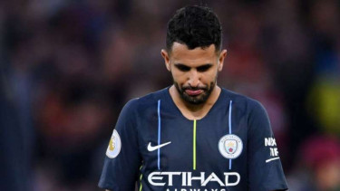 Gelandang Manchester City, Riyad Mahrez.