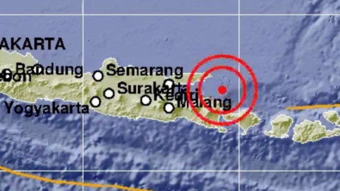 Ilustrasi gempa Situbondo