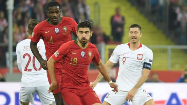 Pertandingan Polandia kontra Portugal di ajang UEFA Nations League