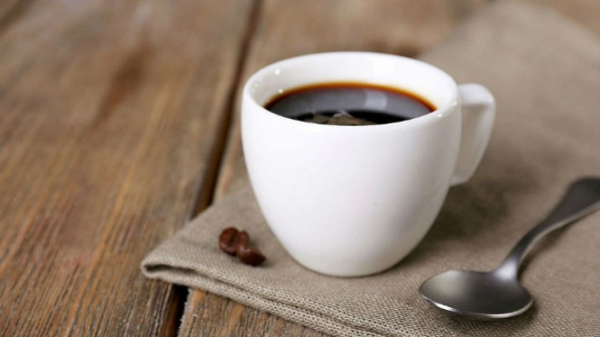 Ilustrasi secangkir kopi.