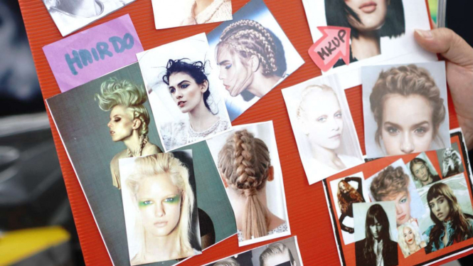 Mood board untuk hair do Jakarta Fashion Week 2019
