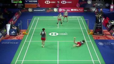 Yuki Fukushima terjungkal di lapangan.