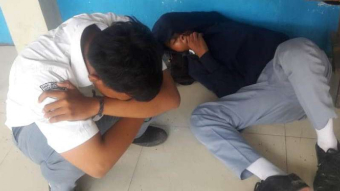 Dua pelajar tak sadar usai ujian, ternyata habis dicekoki narkoba gorila