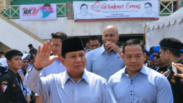Prabowo Subianto calon presiden nomor urut 02.