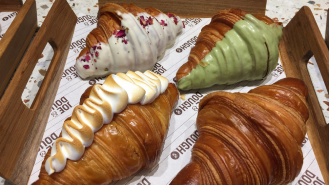 Aneka croissant di Joe & Dough.