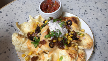 Emping nachos.