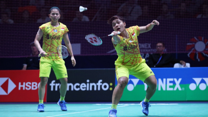 Greysia-Apriyani gagal melaju ke final Prancis Terbuka.