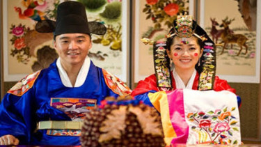 Ilustrasi budaya Korea Selatan.