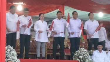 Menko PMK, Menkopolhukam, Mendagri dan Menpan RB saat PKN Revolusi Mental.