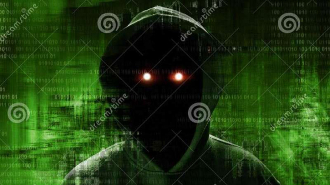 Ilustrasi hacker.
