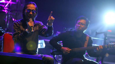 Penampilan Dian Pramana Poetra di Samosir Jazz Season 2018.
