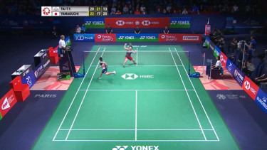 Momen match point Akane Yamaguchi kontra Tai Tzu Ying di final Prancis Terbuka