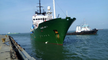 Kapal riset Baruna Jaya milik BPPT
