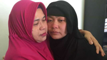 Tuty Tursilawati saat bertemu ibunda pada April 2018