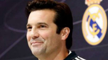 Pelatih Real Madrid, Santiago Solari.